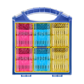 HAISSTRONICA butt splice wire connectors, blue storage case,  AWG 16-10, 3:1 ratio, professional electrical tools.