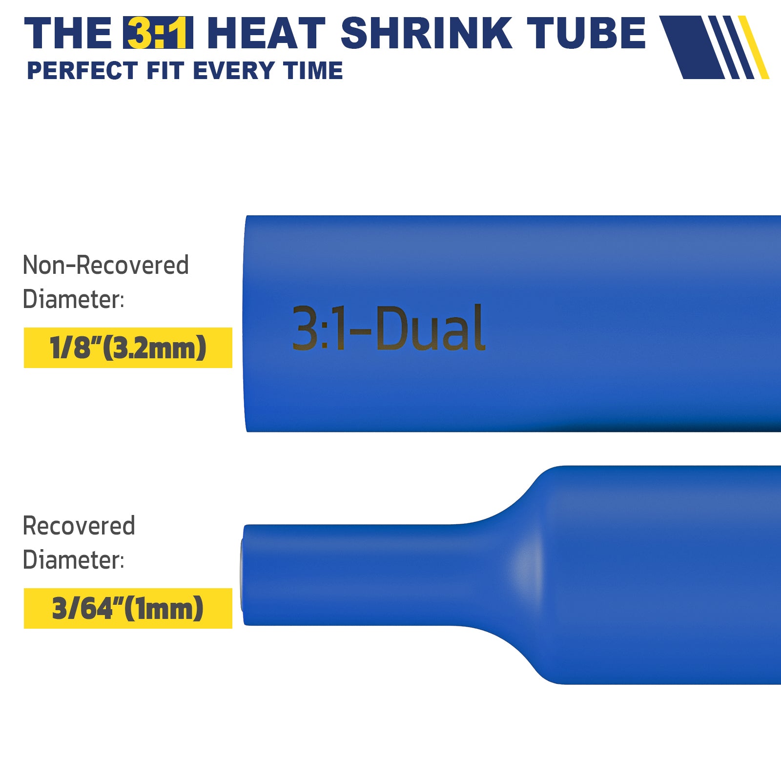 Haisstronica best heat shrink tubing with 3:1 ratio for secure electrical connections and strain relief.
