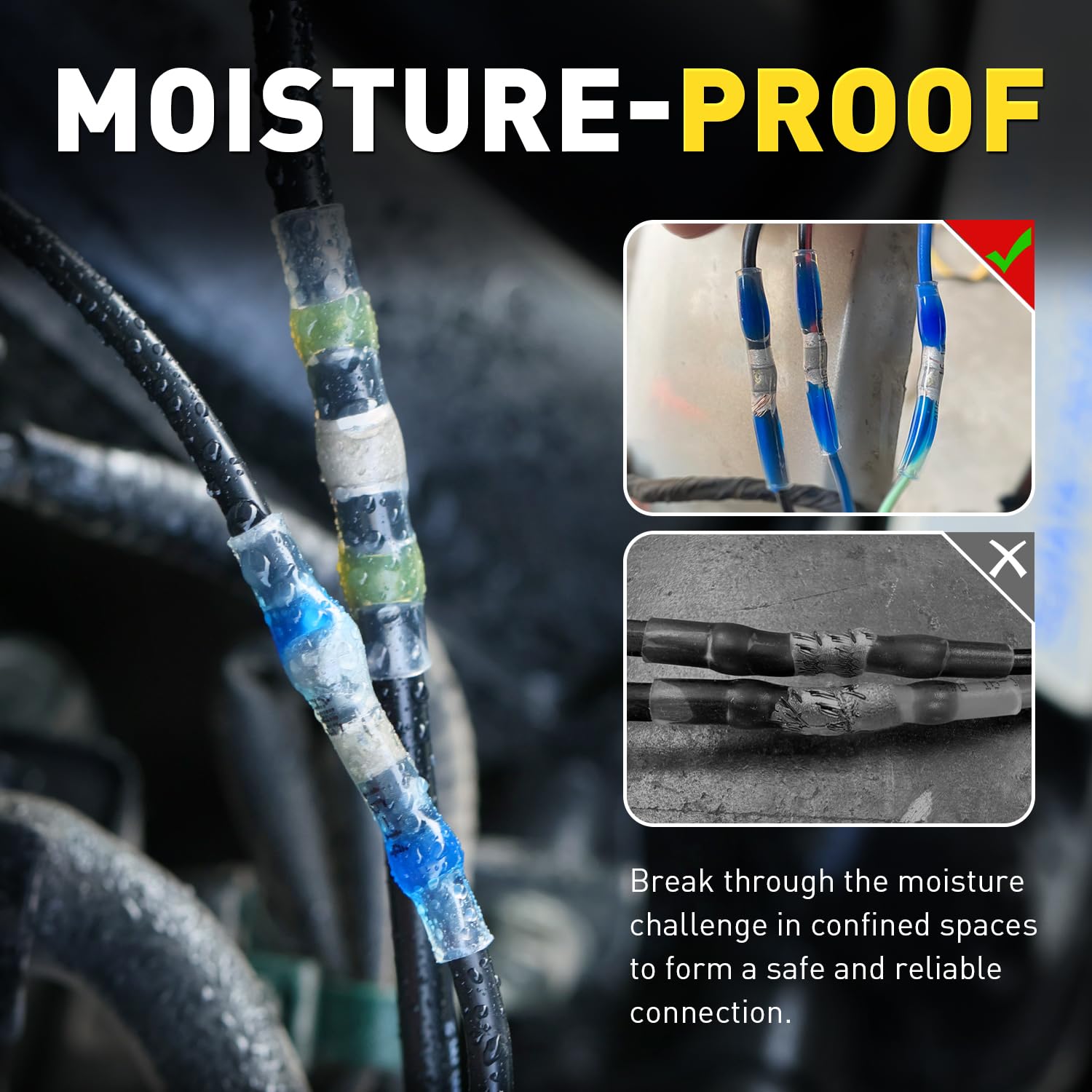 Moisture-proof Haisstronica solder connectors: Sealed connections for damp environments and confined spaces