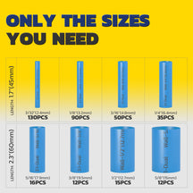 Haisstronica buy heat shrink tubing kit with 45-60mm lengths and multi-wall thicknesses (3/16"-1/2") for electrical repairs.