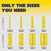 Haisstronica yellow heat shrink tubing, high-temperature resistant, 3:1 dual-wall construction.