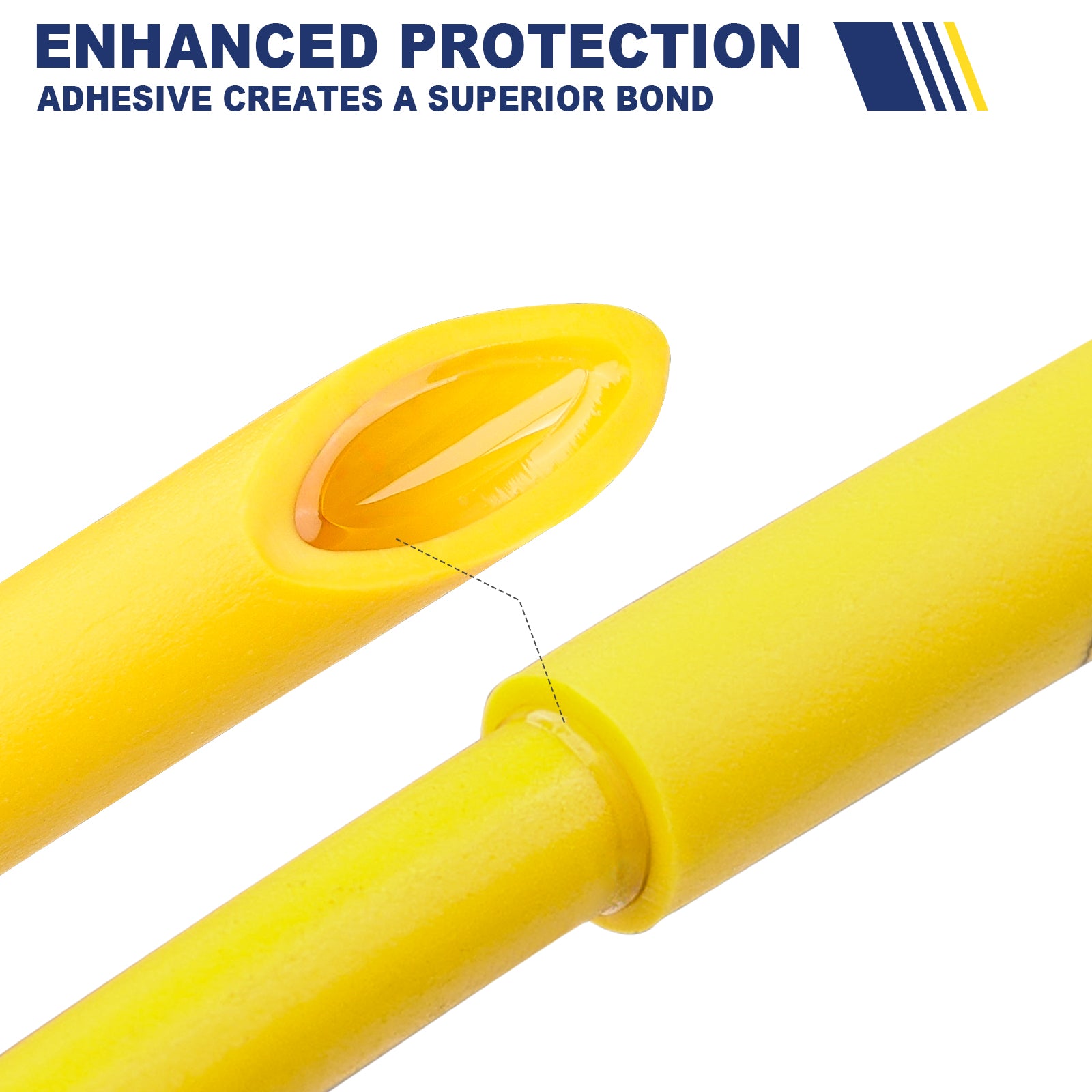 Haisstronica heat shrink tubing with adhesive for superior bond strength and enhanced wire protection.