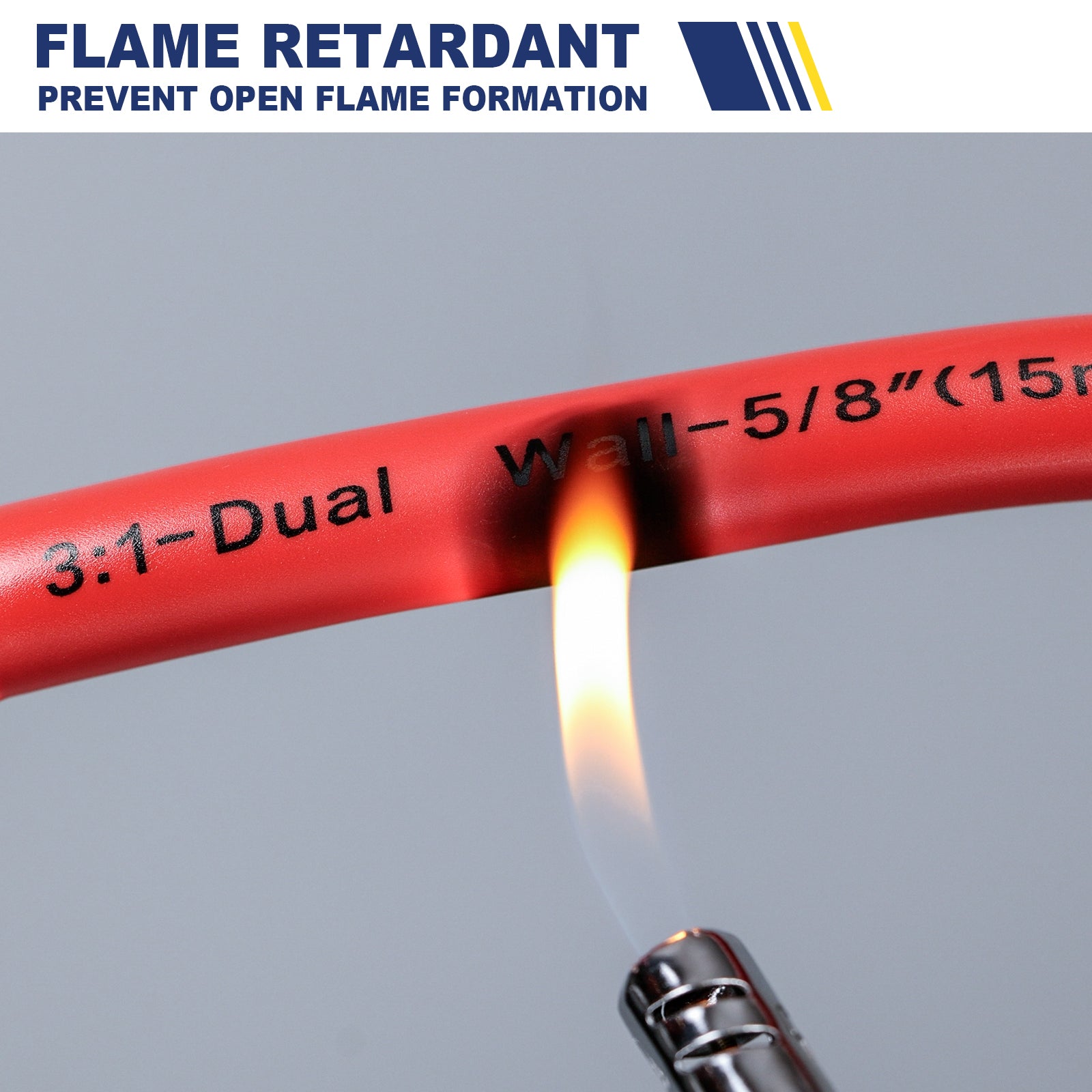 Haisstronica flame-retardant heat shrink tubing (3:1 dual-wall) to prevent open flames in high-risk environments.