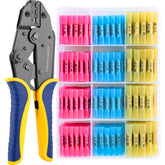 Haisstronica heat shrink butt connectors, with adjustable crimping tool, professional splicing kit.