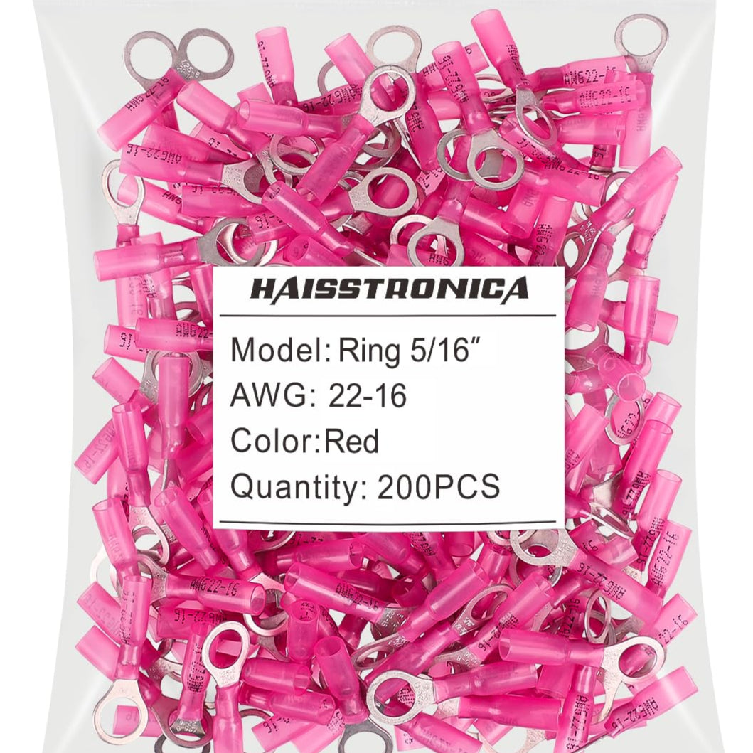 IP67-rated Haisstronica waterproof heat shrink connectors for outdoor and marine durability.