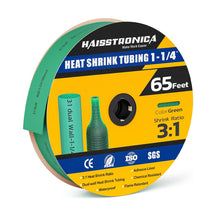 Haisstronica shrink tubing (1-1/4", yellow, 65ft) – 3:1 dual-wall design for electrical or automotive use.