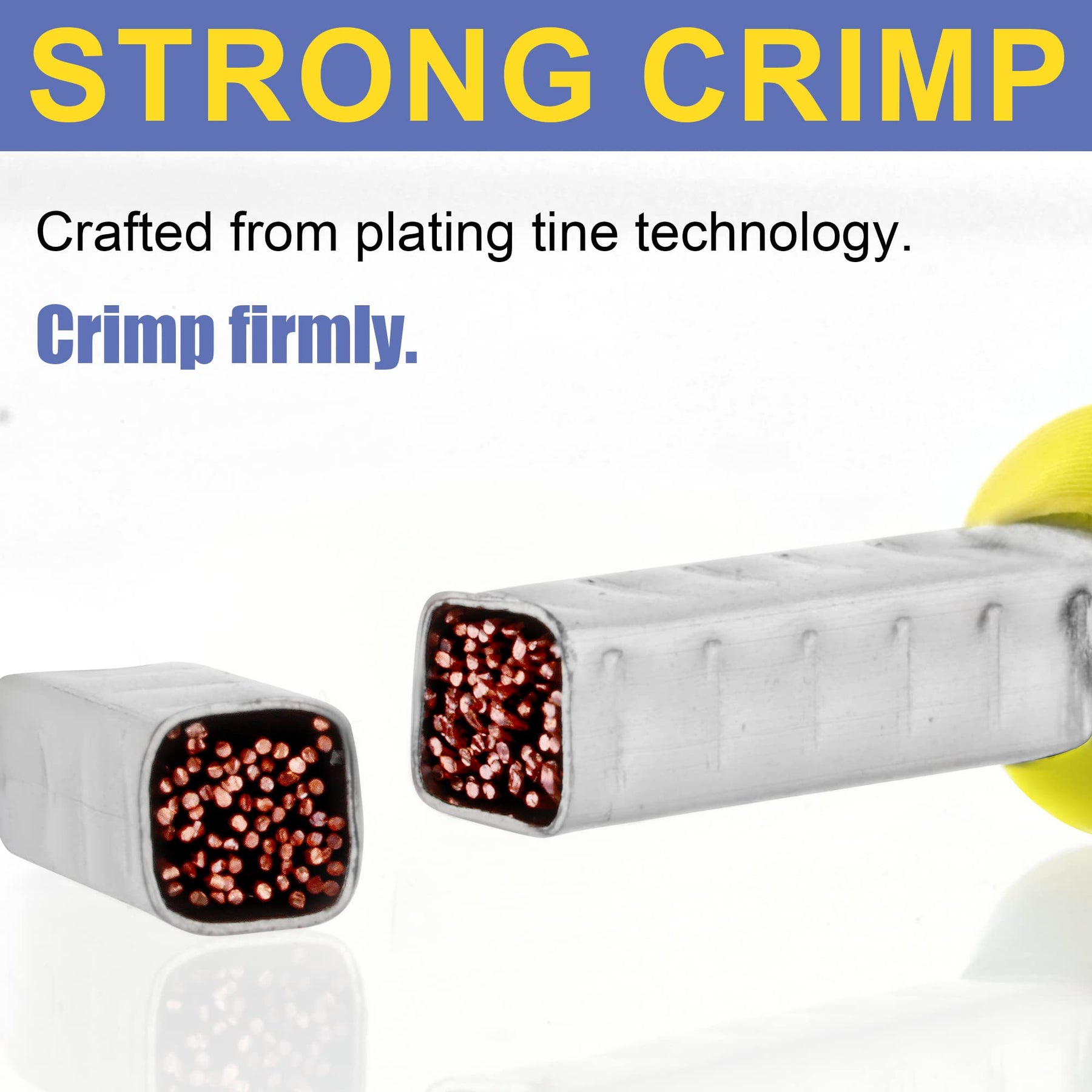 Haisstronica tinned copper ferrules with nylon coating, smooth conduction, and damage-resistant design.