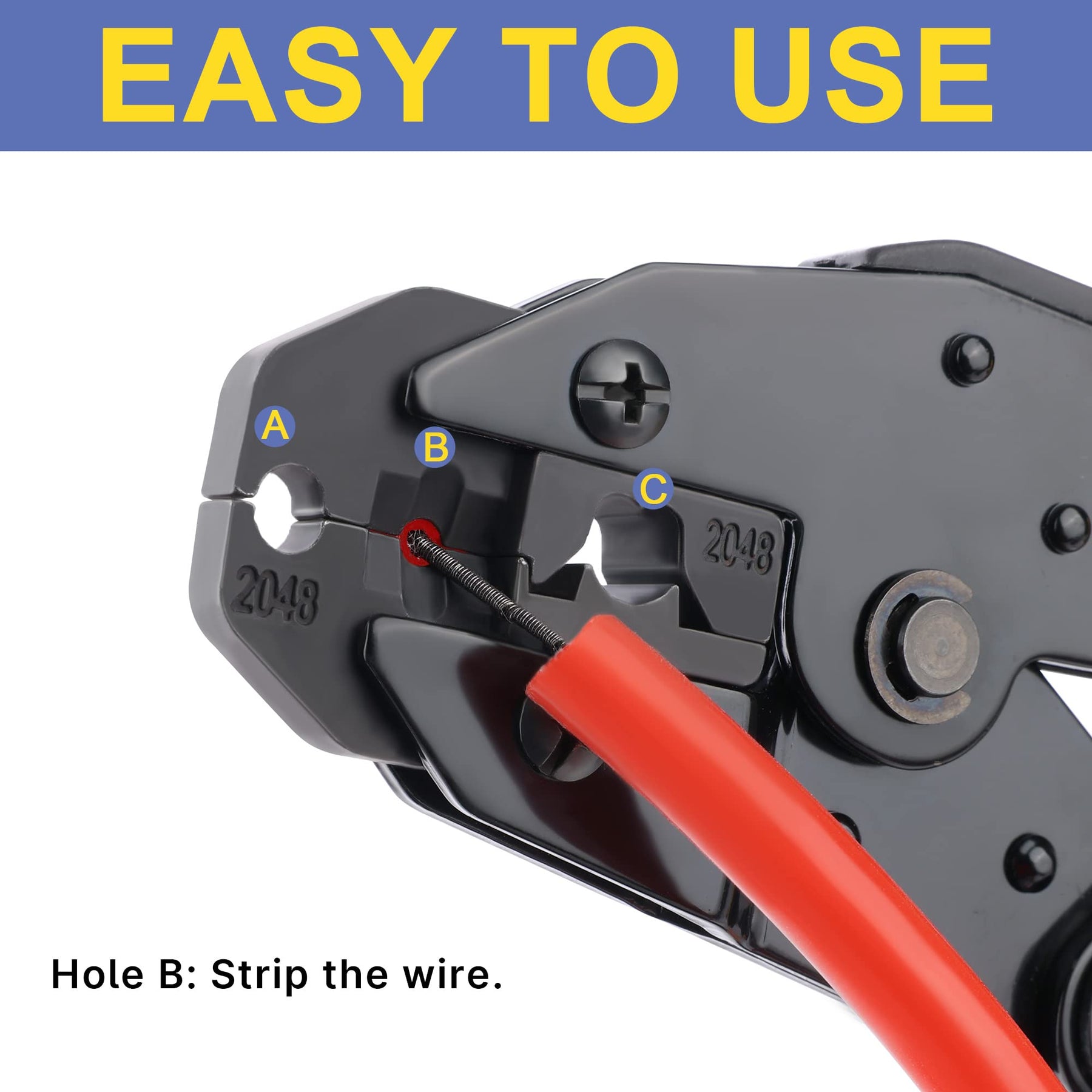 Haisstronica Crimping Tool for Spark Plug branding and model details.