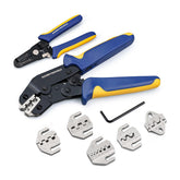 6PCS Ratcheting Wire Dies Tool With Wire Stripper Set