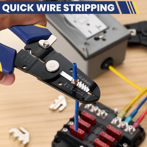 6PCS Ratcheting Wire Dies Tool With Wire Stripper Set