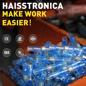 Haisstronica solder connectors certified by UL, CE, SGS for industrial safety.