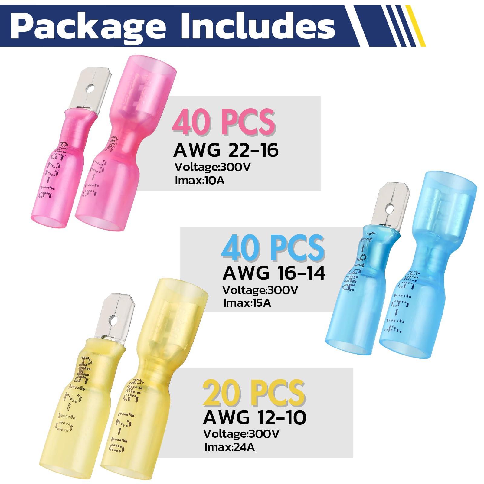 Compact Haisstronica heat shrink butt splice kit with 300V rating for low-voltage wiring projects.