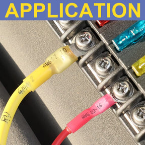 Compact Haisstronica heat shrink crimp connectors (22-16AWG) for low-voltage projects and automotive repairs.