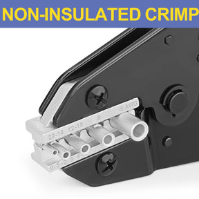 HAISSTRONICA Crimping Tool for Non-Insulated Terminal AWG 22-6. Compact design for electrical wiring.