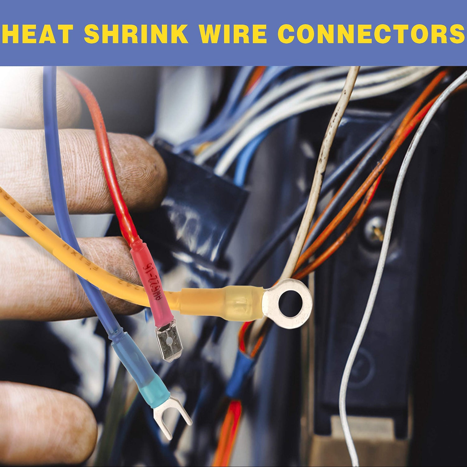 Haisstronica heat shrink wire connectors for secure, insulated electrical connections.