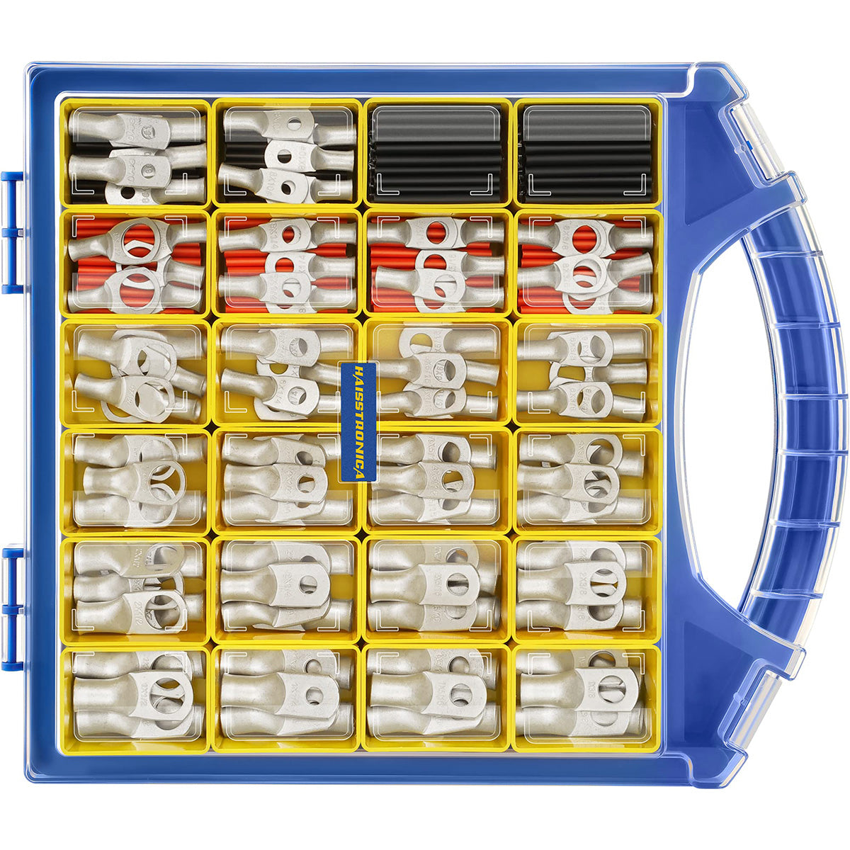 Durable Haisstronica copper cables and connectors with dimensions 10.5 x 1.78 x 2.13 x 1.52 inches for precise electrical setups.
