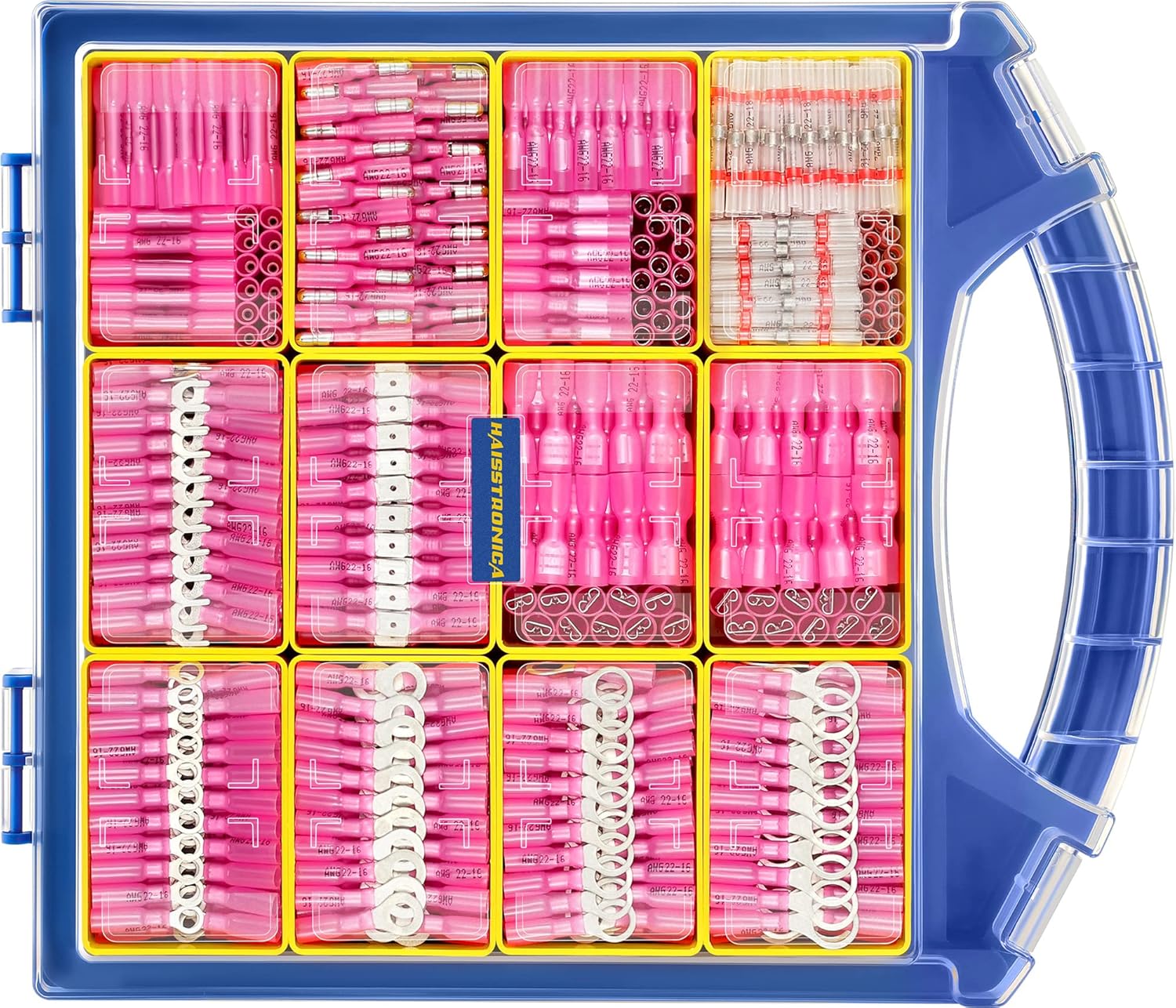 Haisstronica shrink wrap wire connectors: 3:1 tubing, tinned copper, and polyolefin pipes for durability.