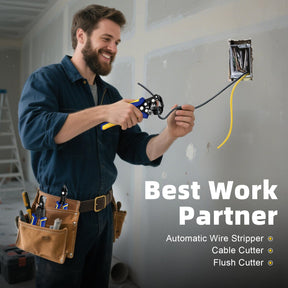 Haisstronica stripper kit: Automatic wire stripper, cable cutter, and flush cutter - your ultimate electrical work partner.